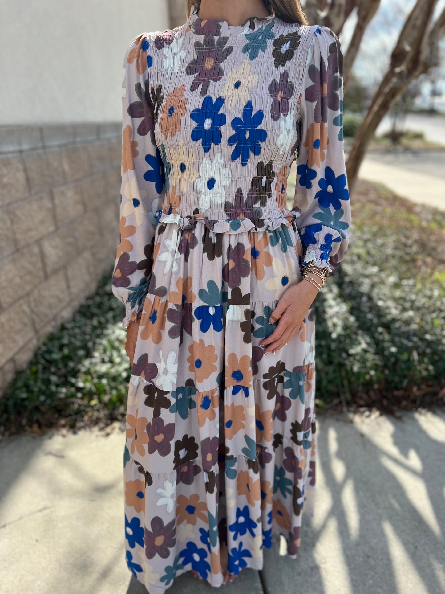 Tracy Smocked Maxi