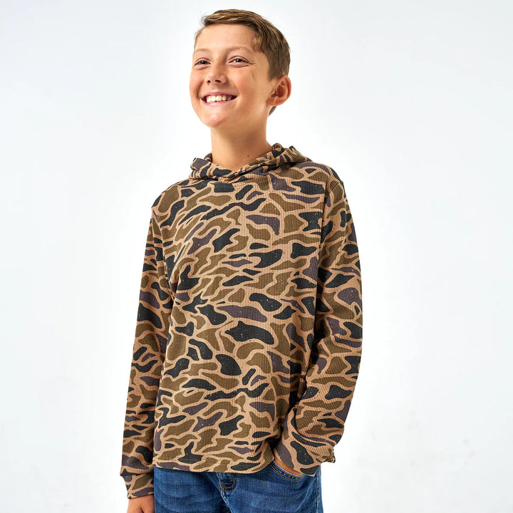 Burlebo Youth Thermal Hoodie - Gauge Camo