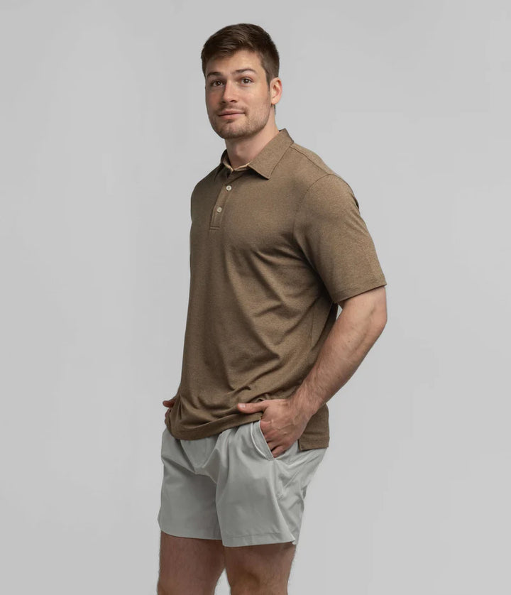 SSCO Men’s Grayson Heather Polo - Java
