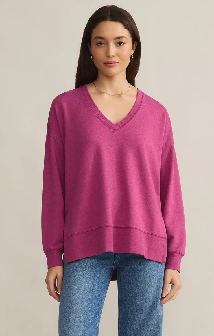 Modern V-Neck Weekender Sweatshirt Z Supply