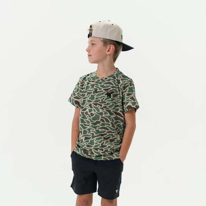 Burlebo Youth Retro Duck Camo S/S Tee - BURLEBO Duck