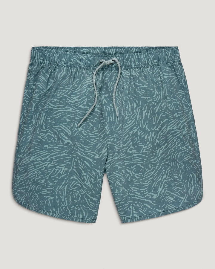 Free Fly Men’s Reverb Short - Tidal Flow Print Stormy Sea
