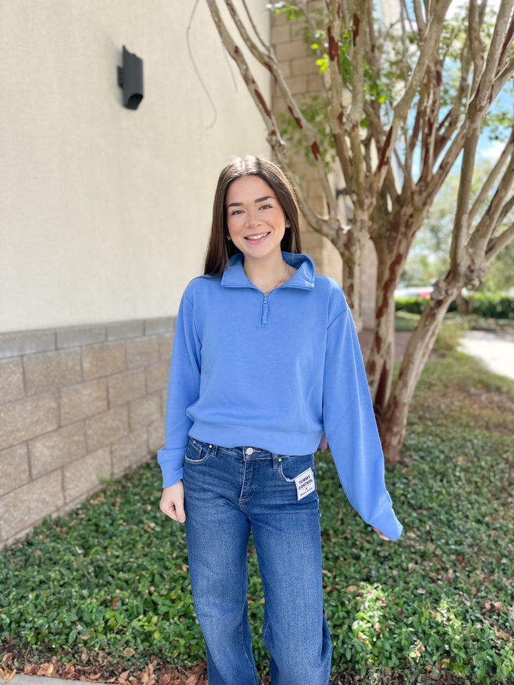 Simply Pullover Quarter Zip - Marine