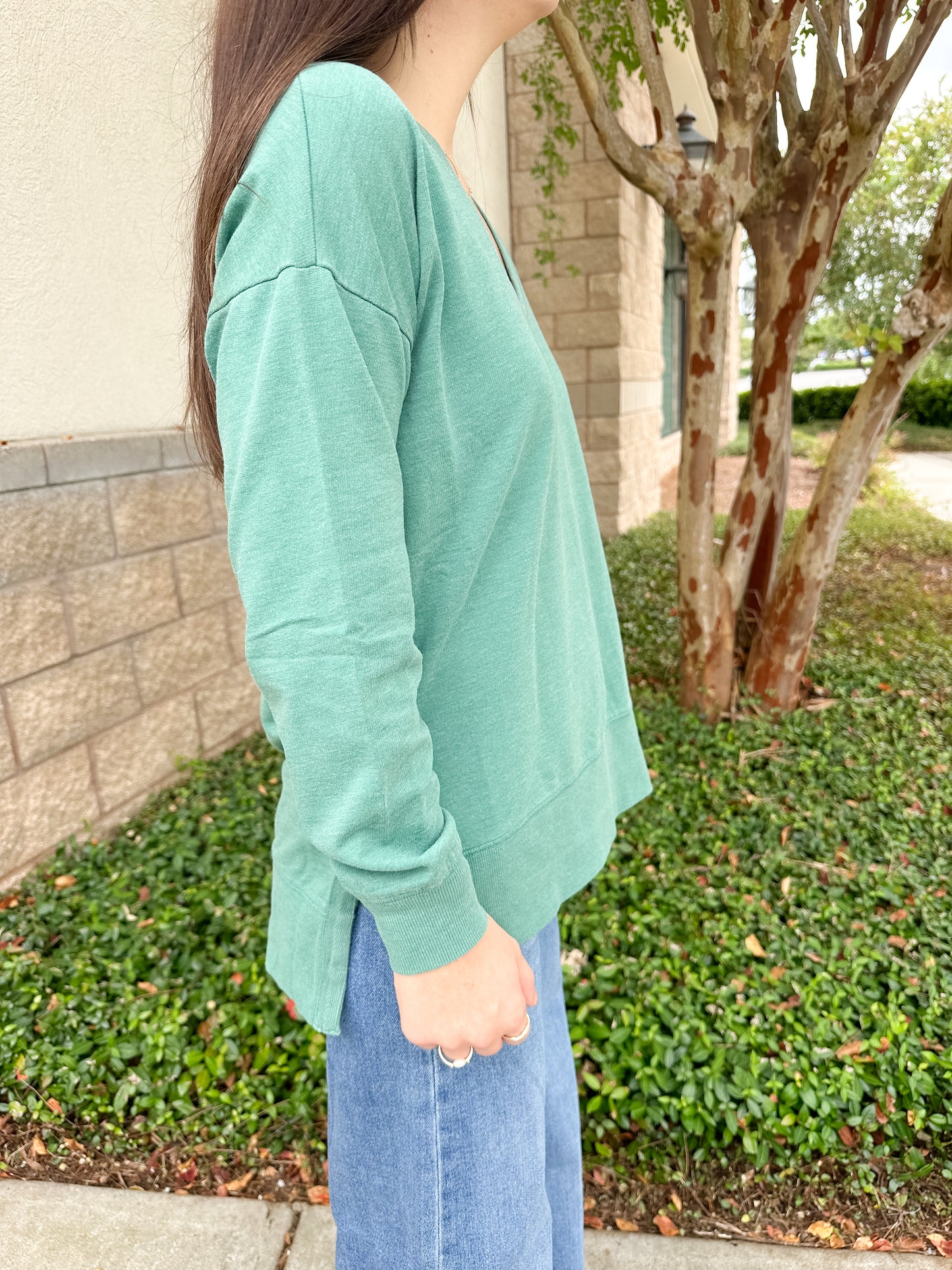 Modern V-Neck Weekender Sweatshirt Z Supply