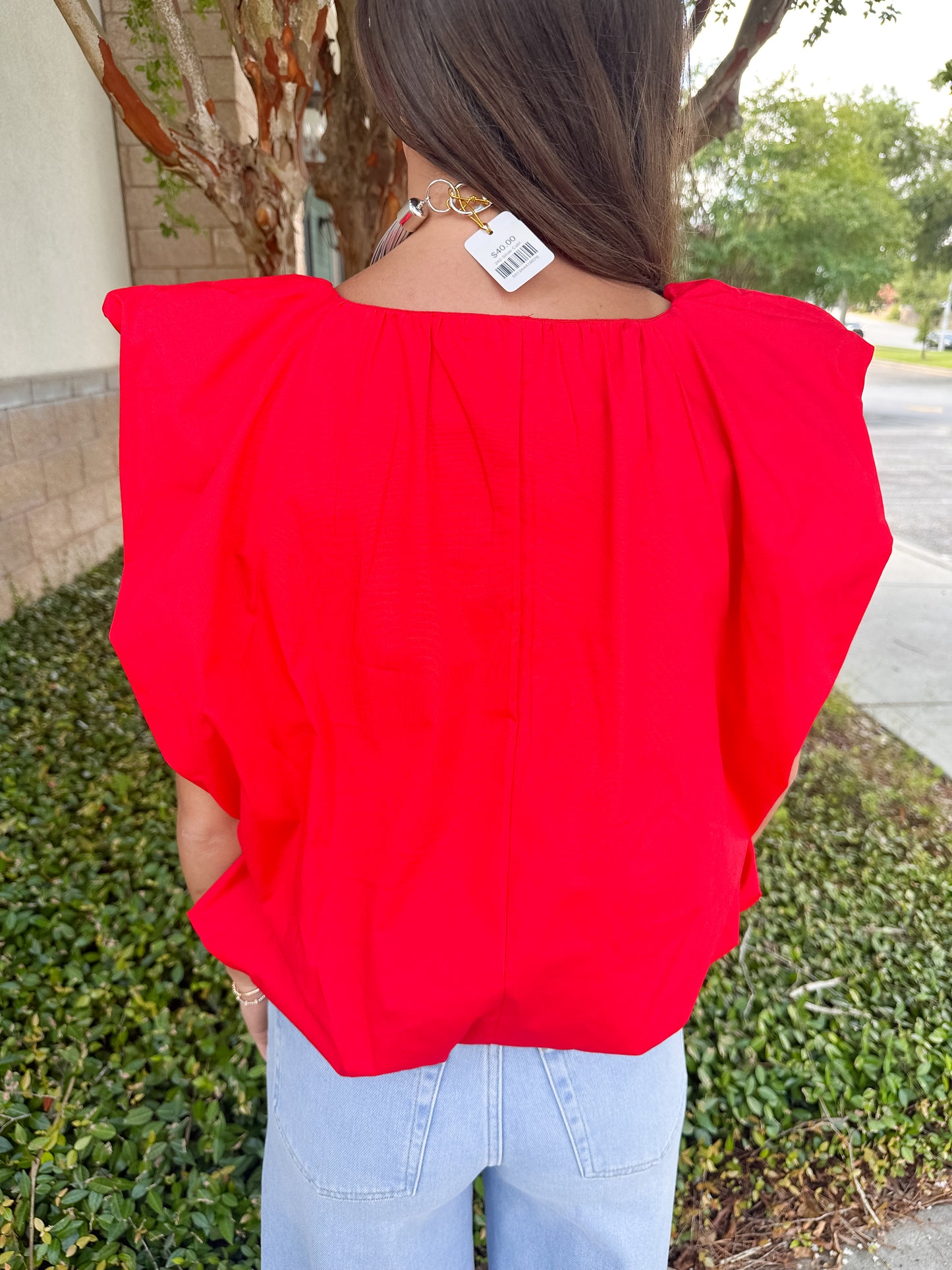 Francis Bubble Top - Red