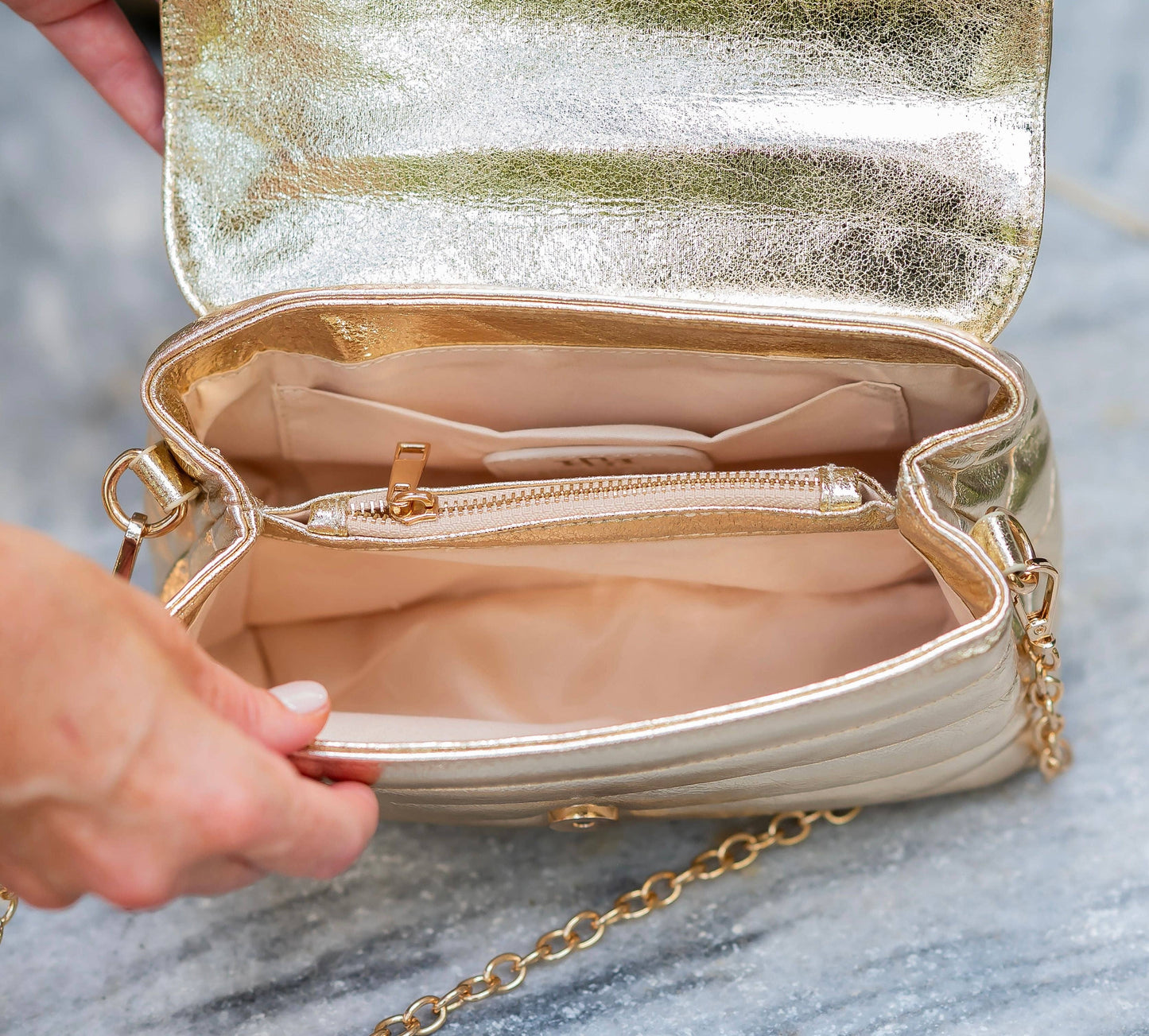 CH Brandy Crossbody Glimmer Gold