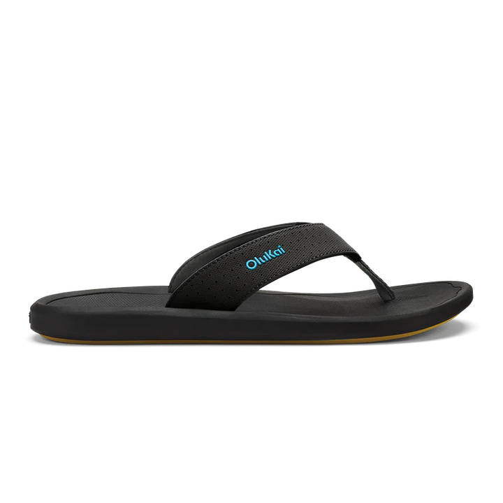OluKai Men’s Ki’i Lightweight Beach Sandal - Lava Rock|Bold Blue
