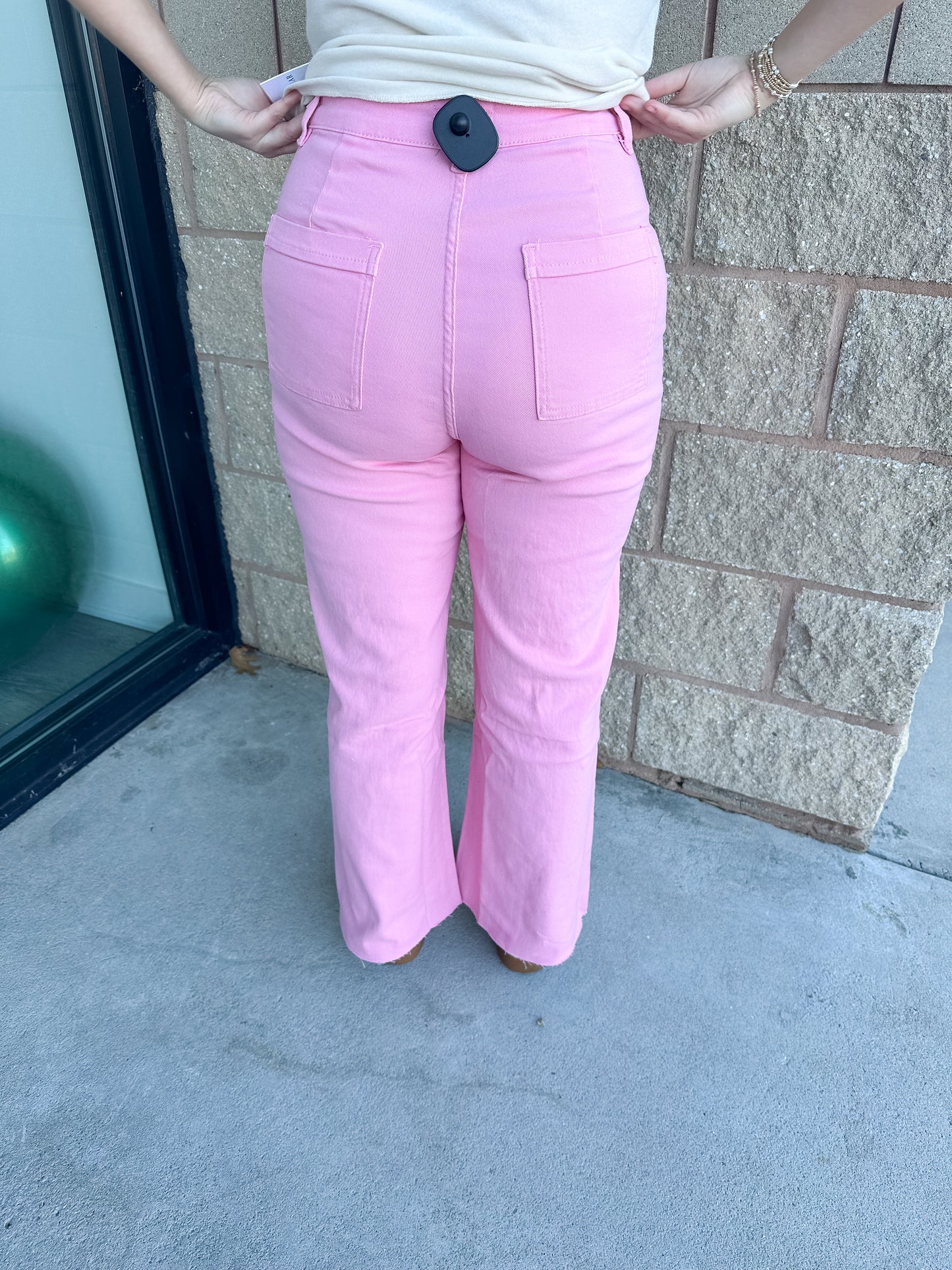 AW Wide Leg Jeans - Candy Pink