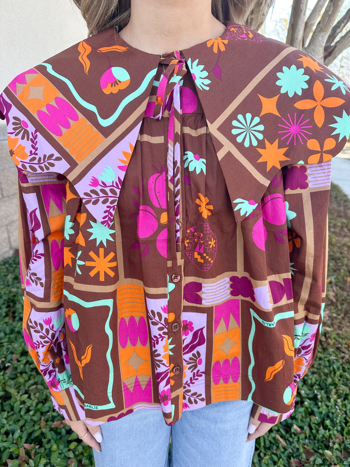 Grace Ann Collared Top