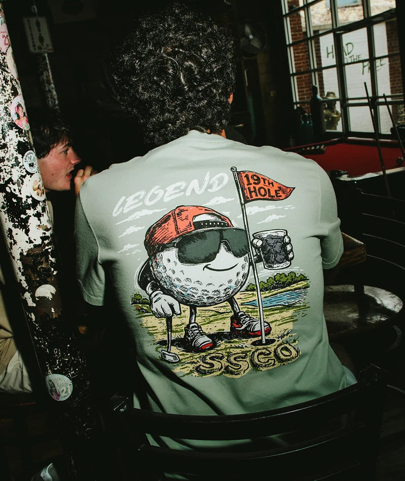 SSCO Men’s 19th Hole Legend S/S T-Shirt - Iceburg Green