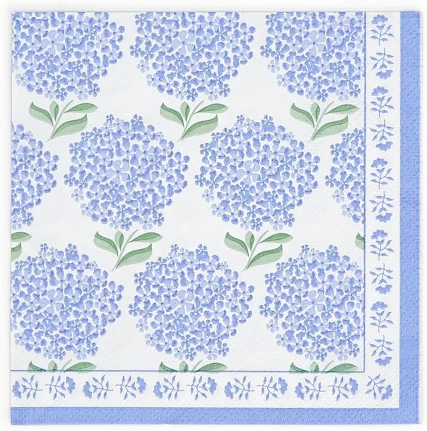 Two’s Company Cocktail Napkins 20 - Hydrangea