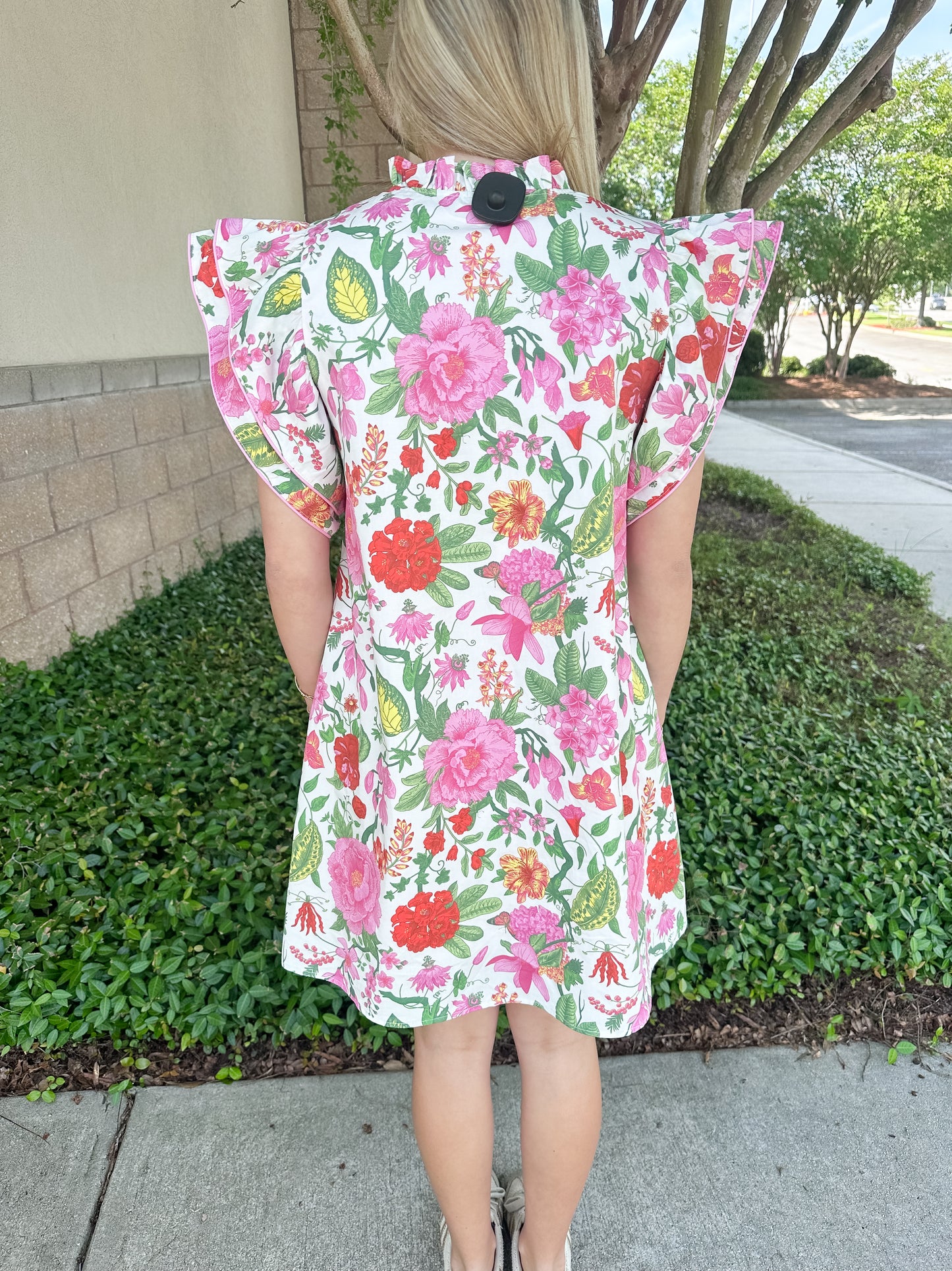 Jenna Butterfly Button Dress