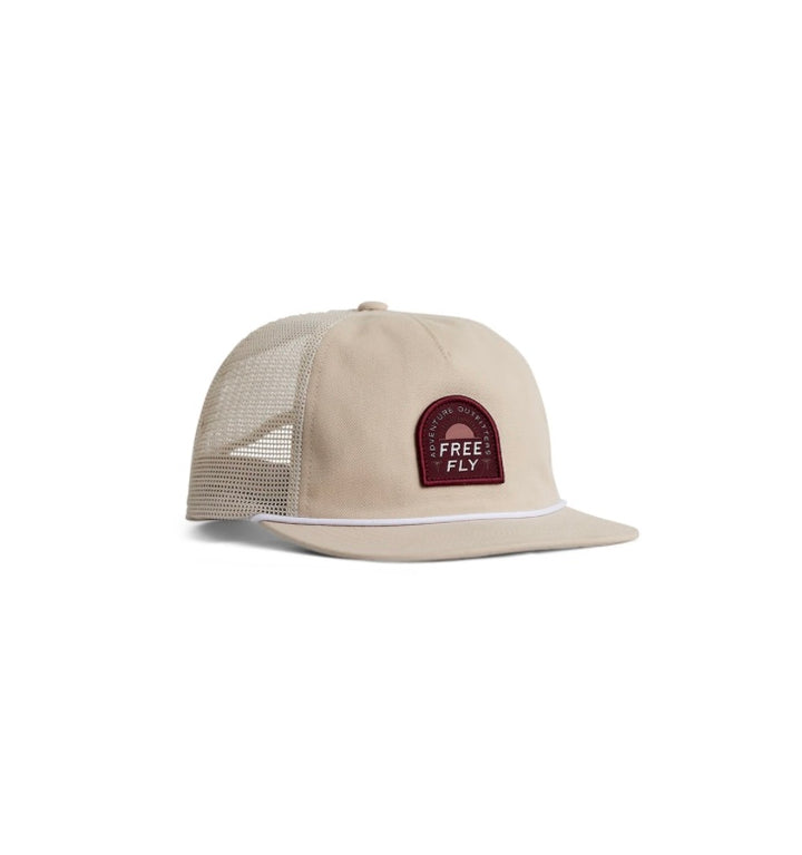 Free Fly Men’s Adventure Outfitters 5-Panel Trucker Hat - Stone