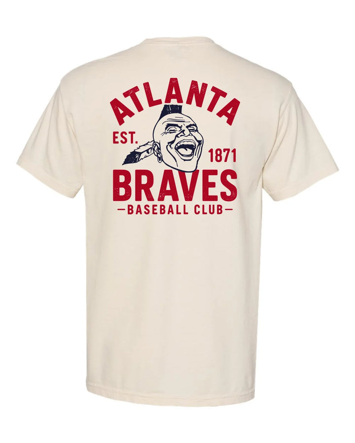 CB Braves Baseball Club Pocket T-Shirt - Ivory