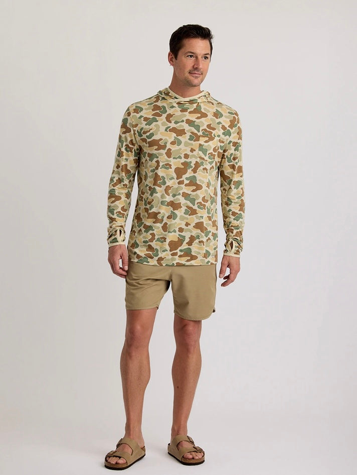 Free Fly Men’s Bamboo Lightweight Hoodie - Vintage Camo