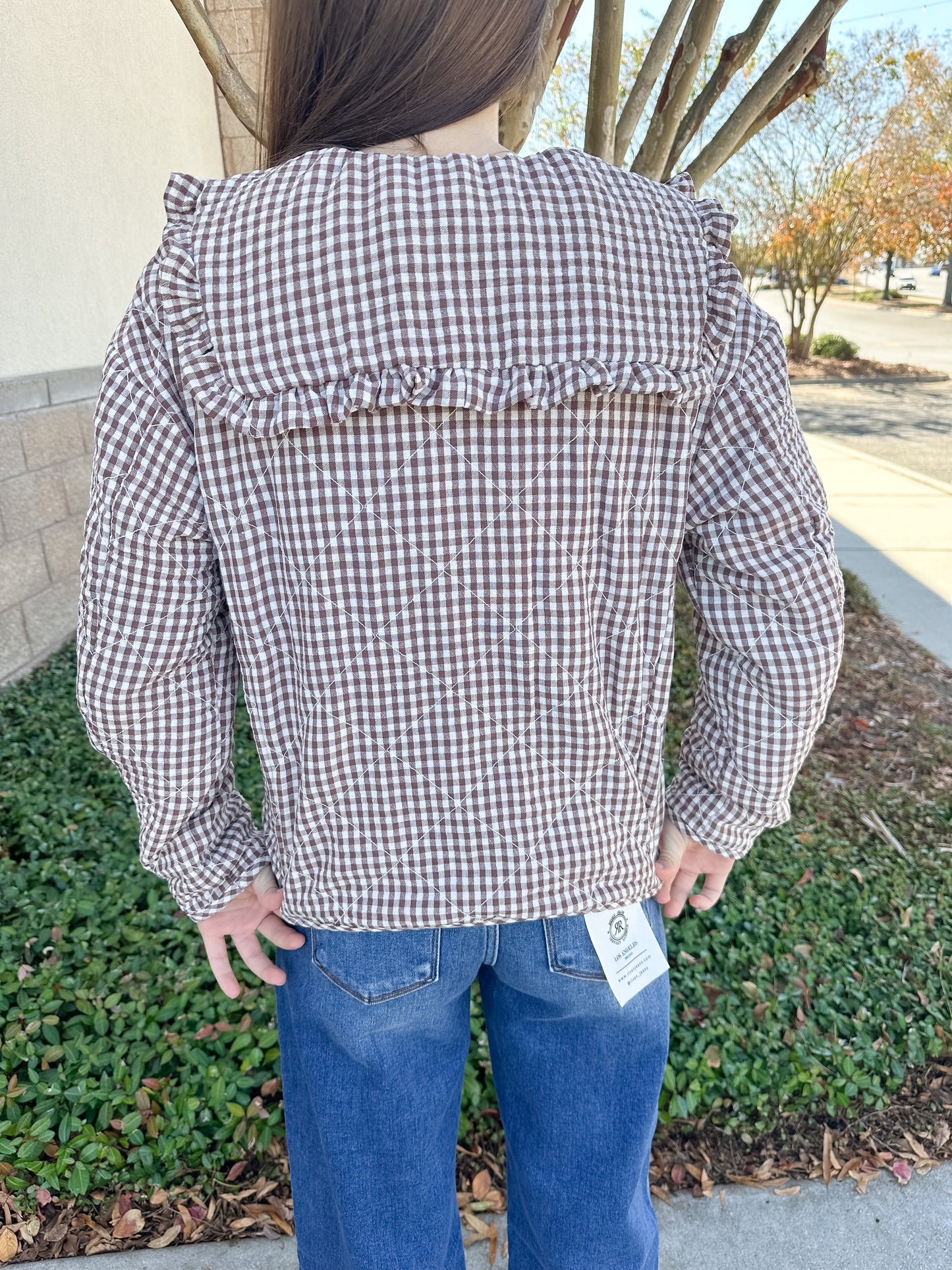 Callie Gingham Jacket