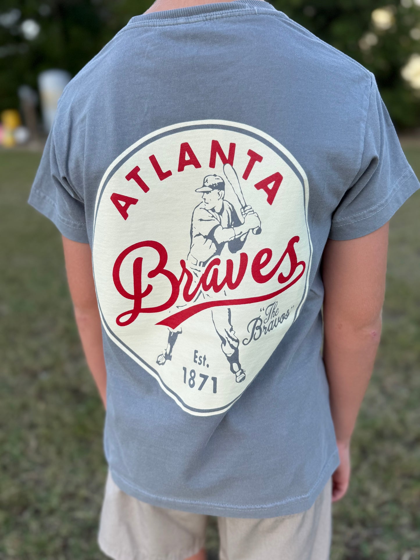 CB Youth “The Bravos” Throwback S/S T-Shirt - Grey