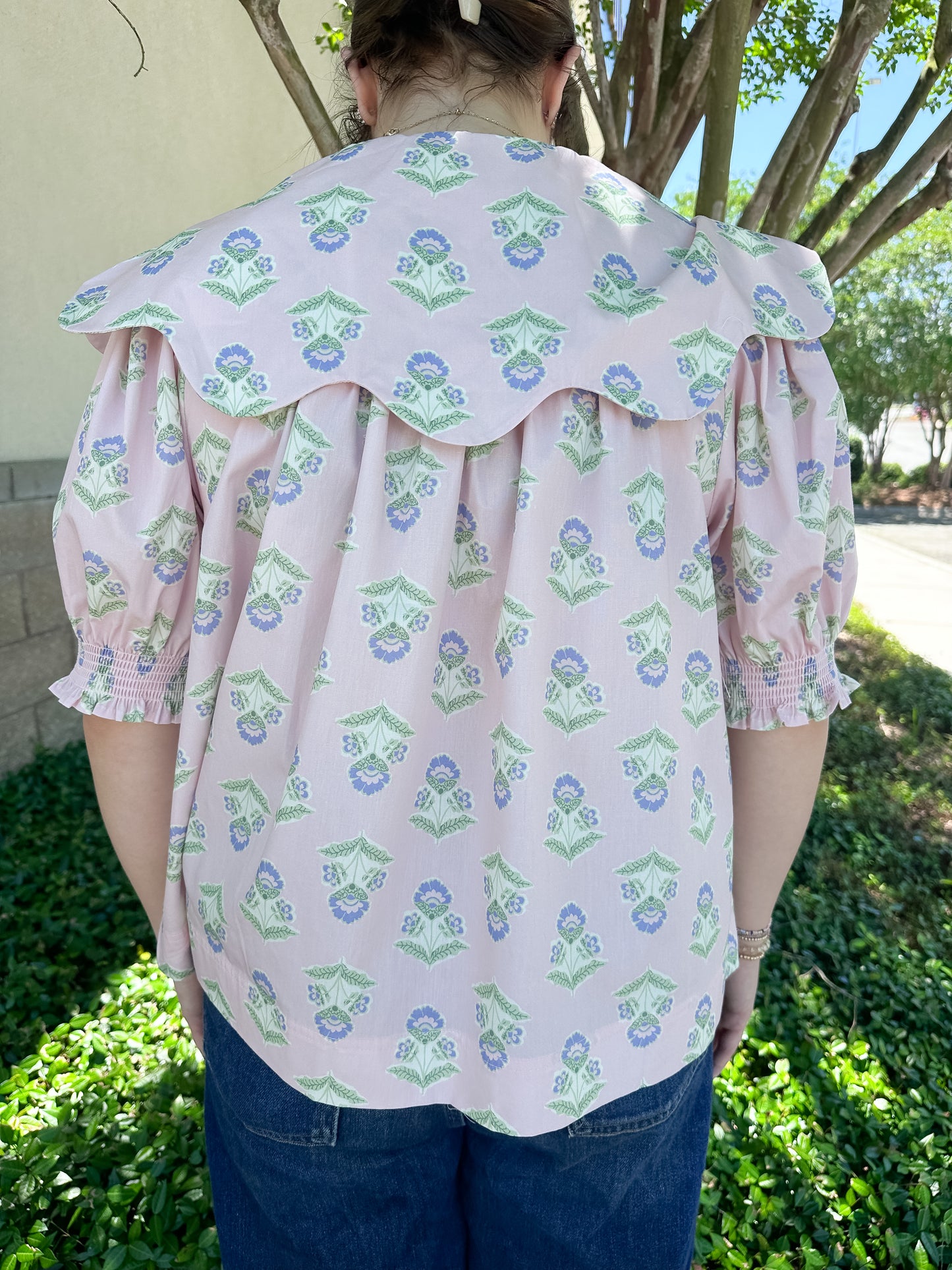 Saylor Novelty Collar Top