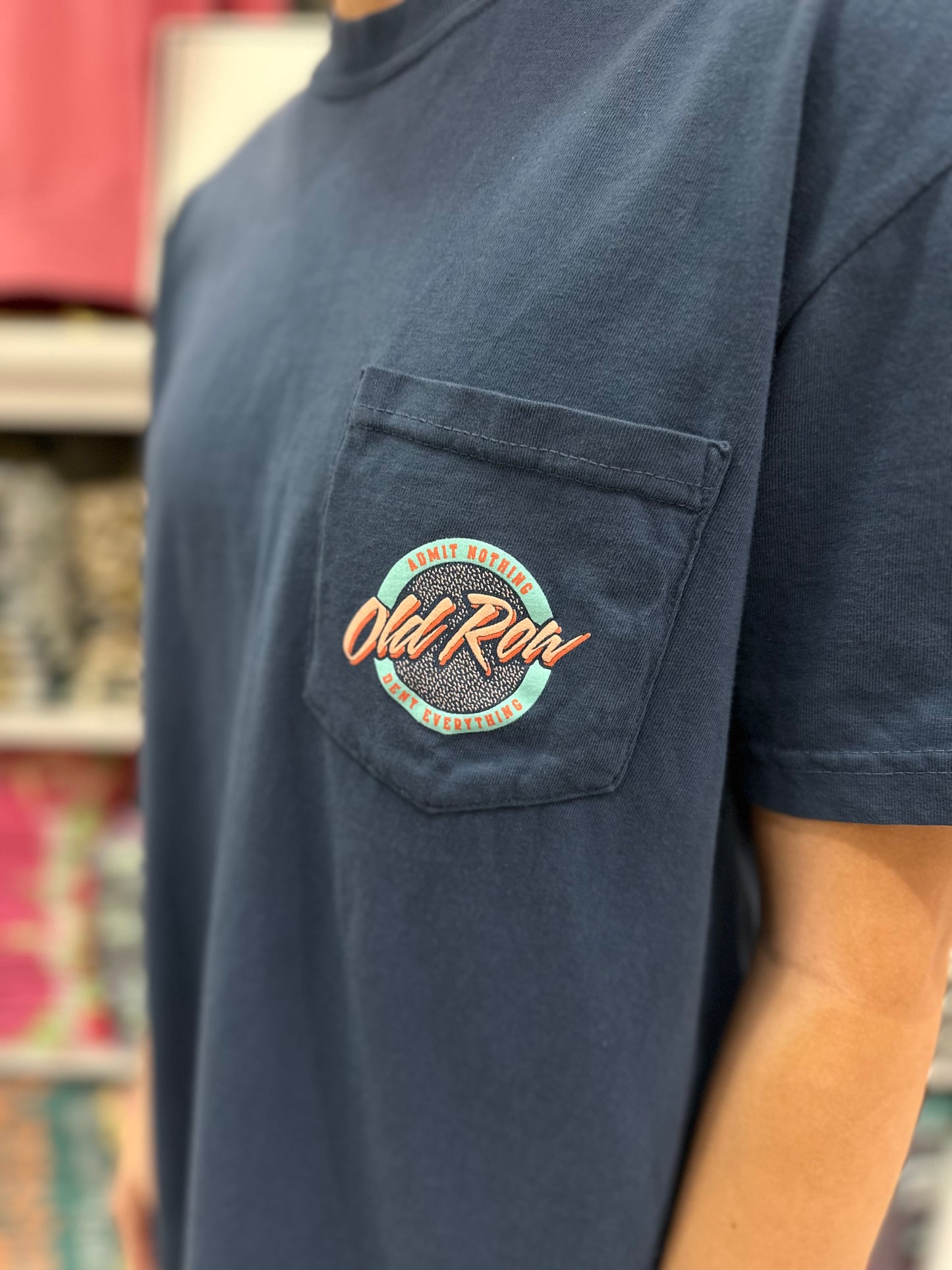 Old Row Circle Logo Pocket S/S T-Shirt - Midnight