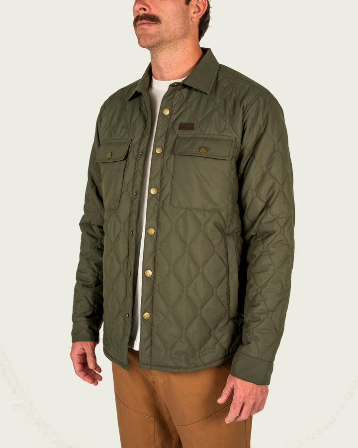 Marsh Wear Men’s Saluda Puff Shacket - Grape Leaf