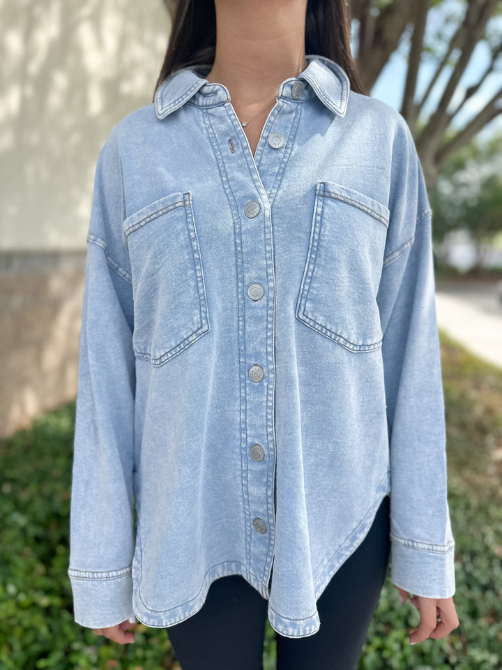 Z-Supply All Day Knit Denim - Washed Indigo