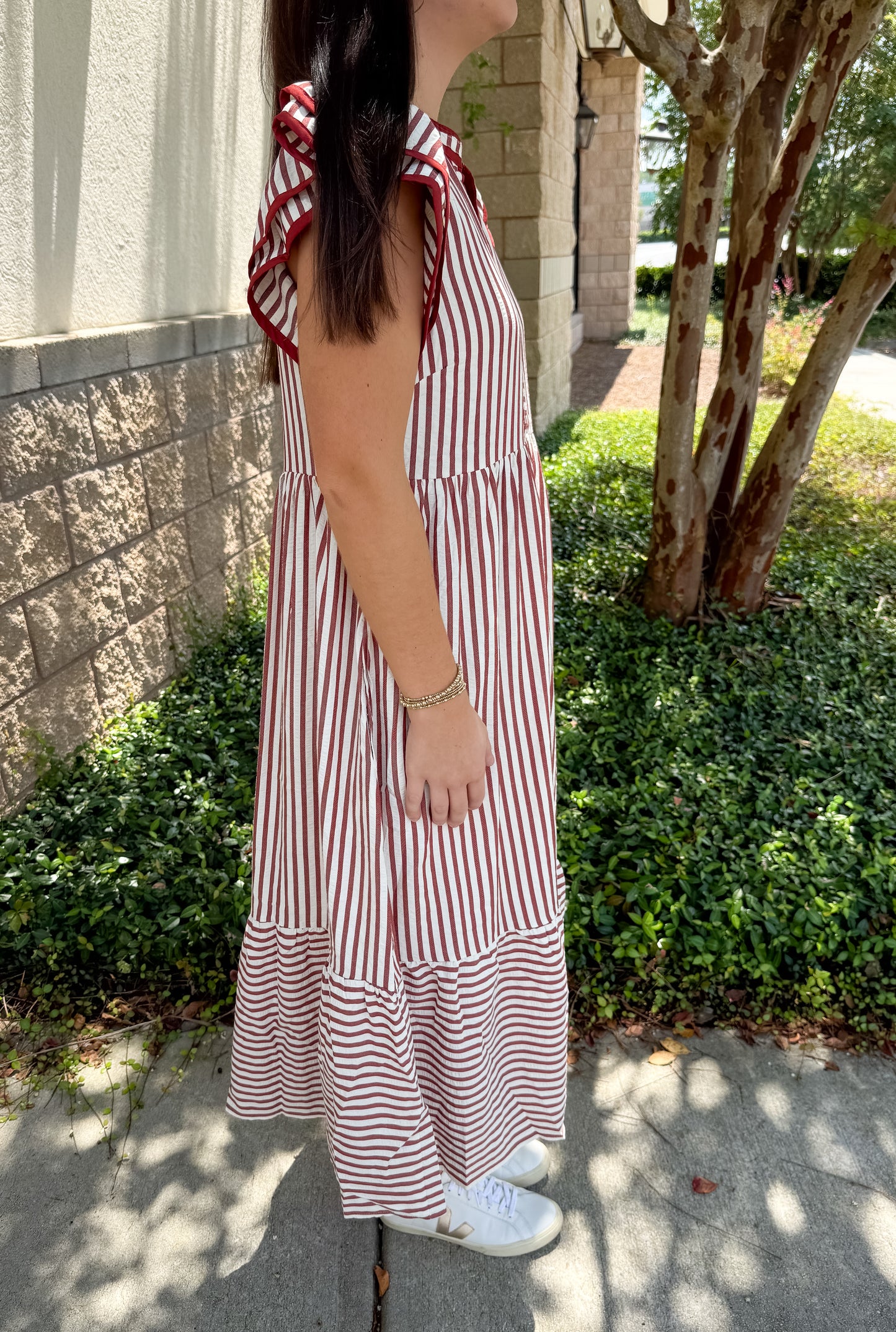 Maxine Striped Maxi Dress