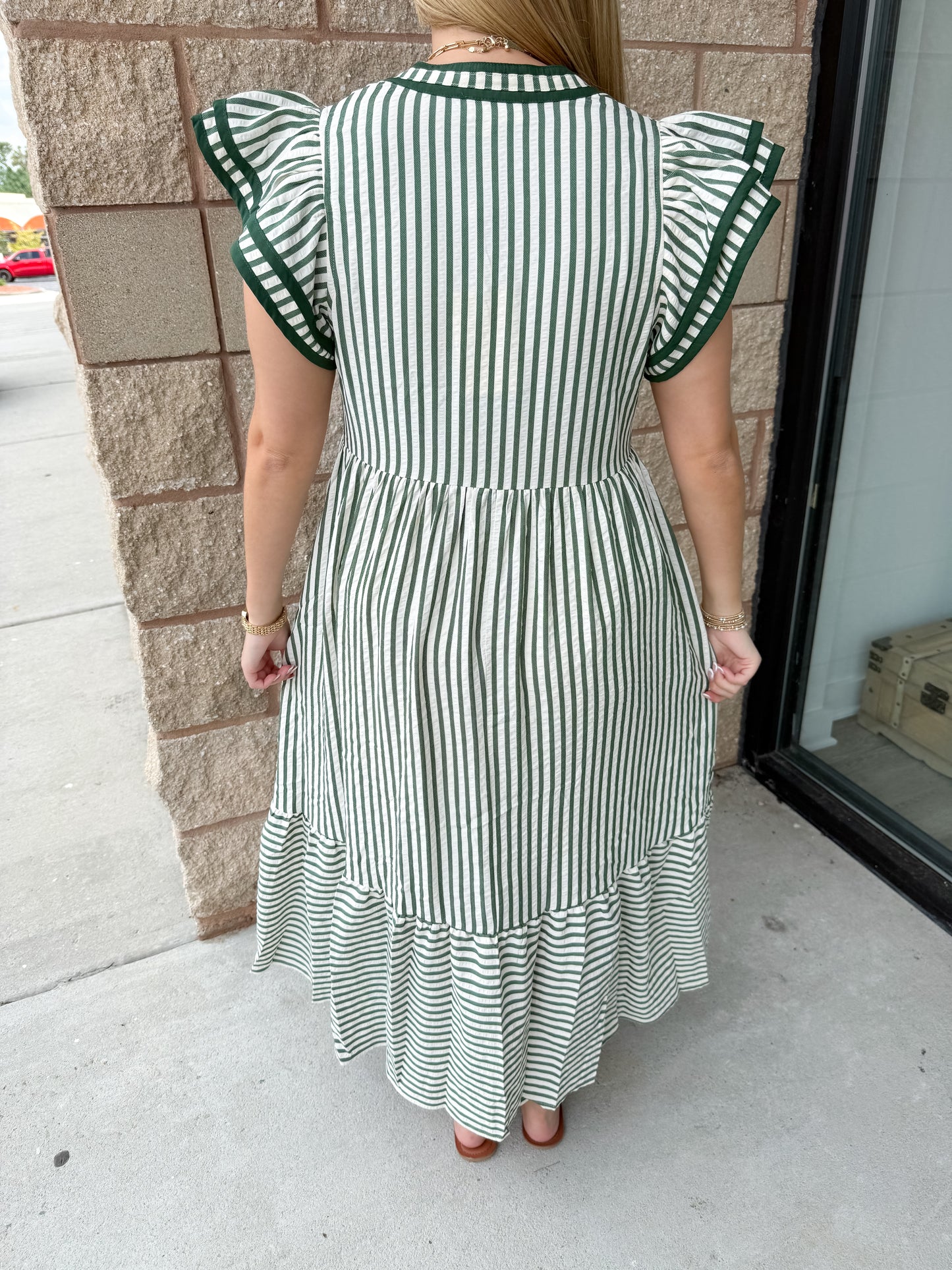 Maxine Striped Maxi Dress