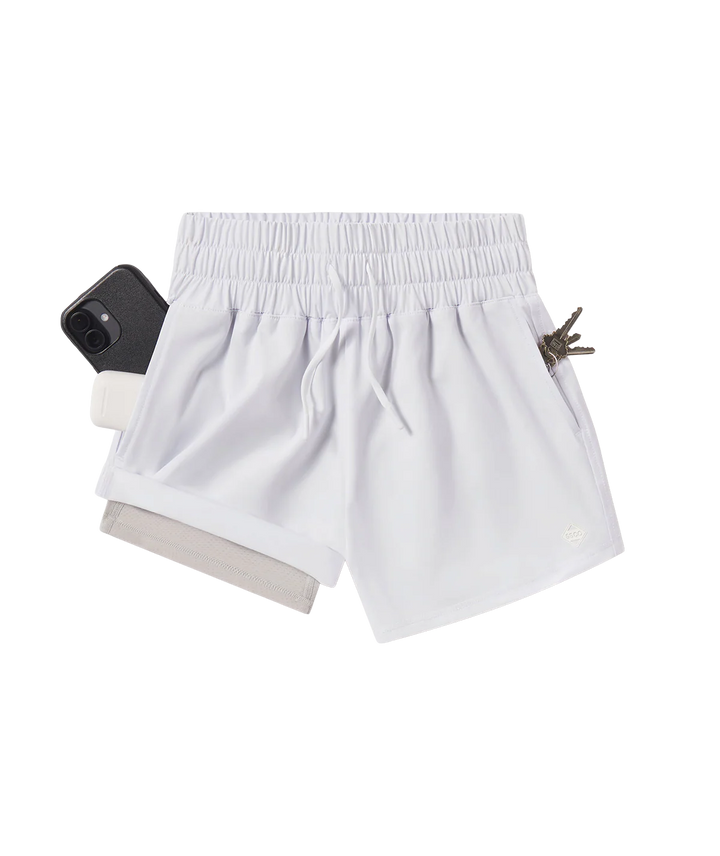 SSCO Women’s S26 Lined Hybrid Short - Bright White