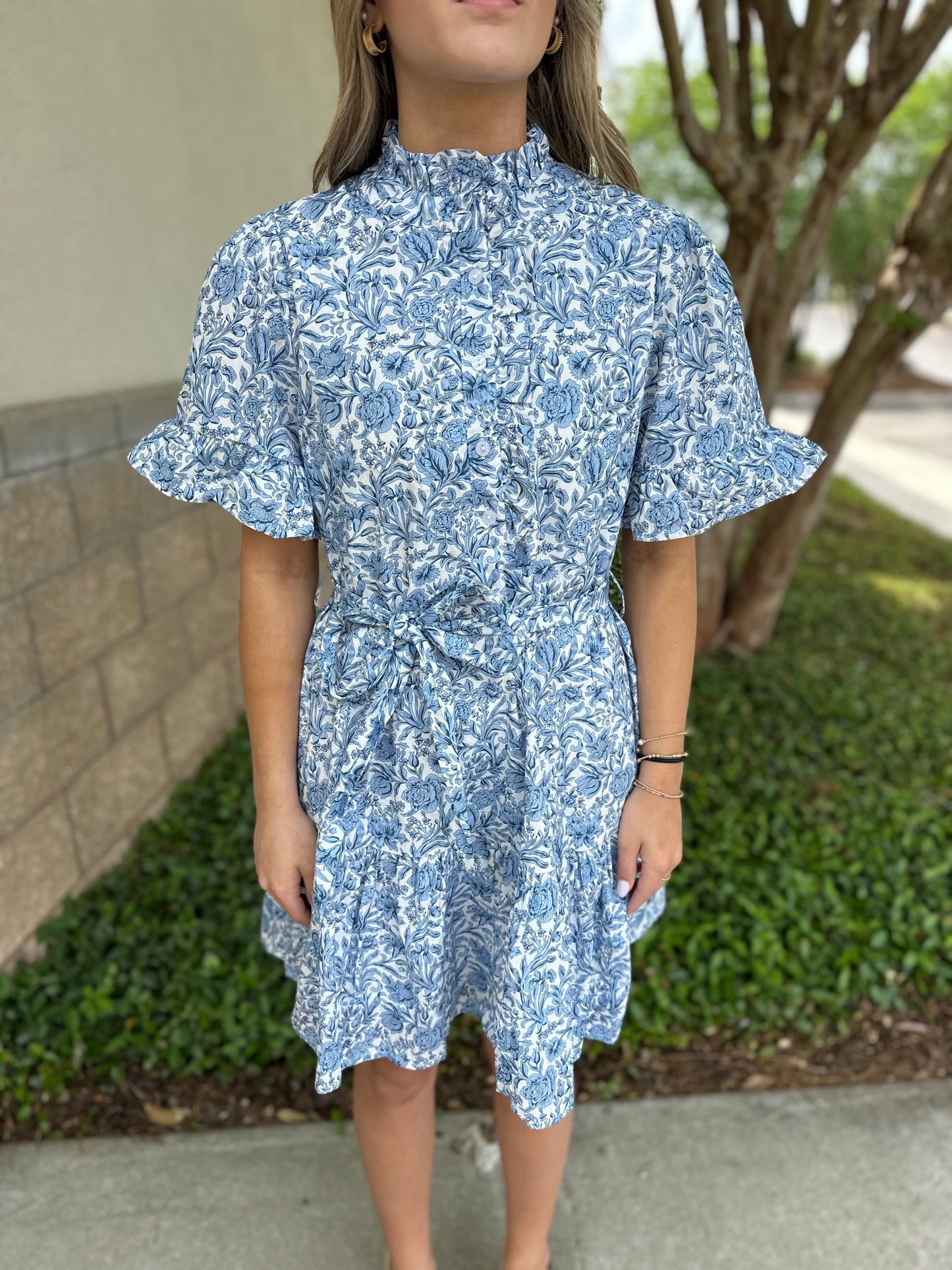 Through The Years Belted Dress