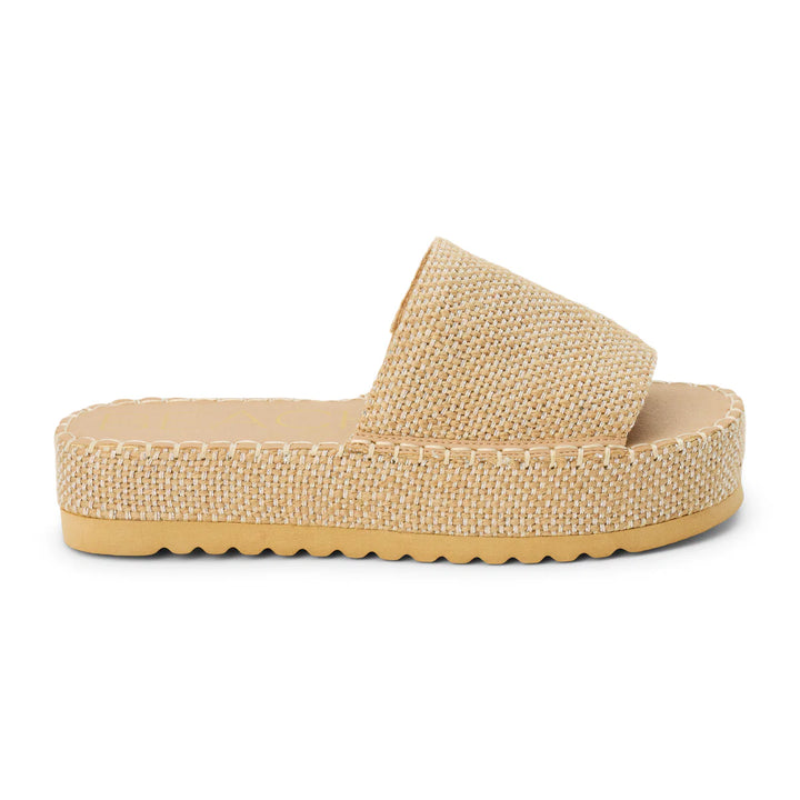 Del Mar Platform Sandal - Gold Speckle