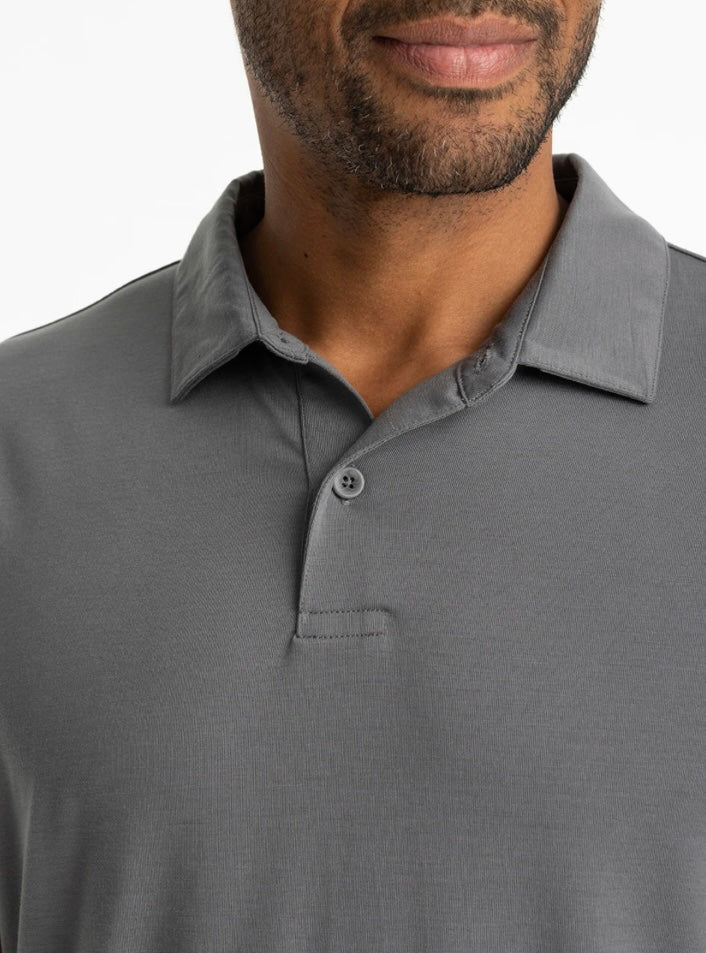 Free Fly Men’s Elevate Polo - Smoke