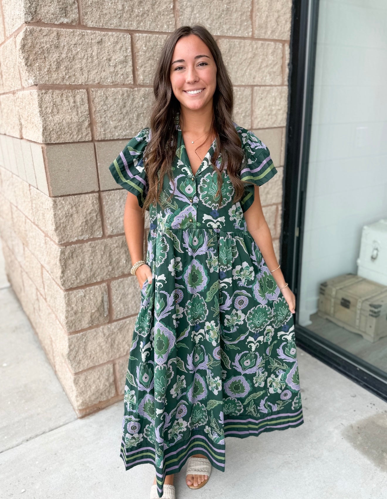 Lousiana Maxi Dress - Green