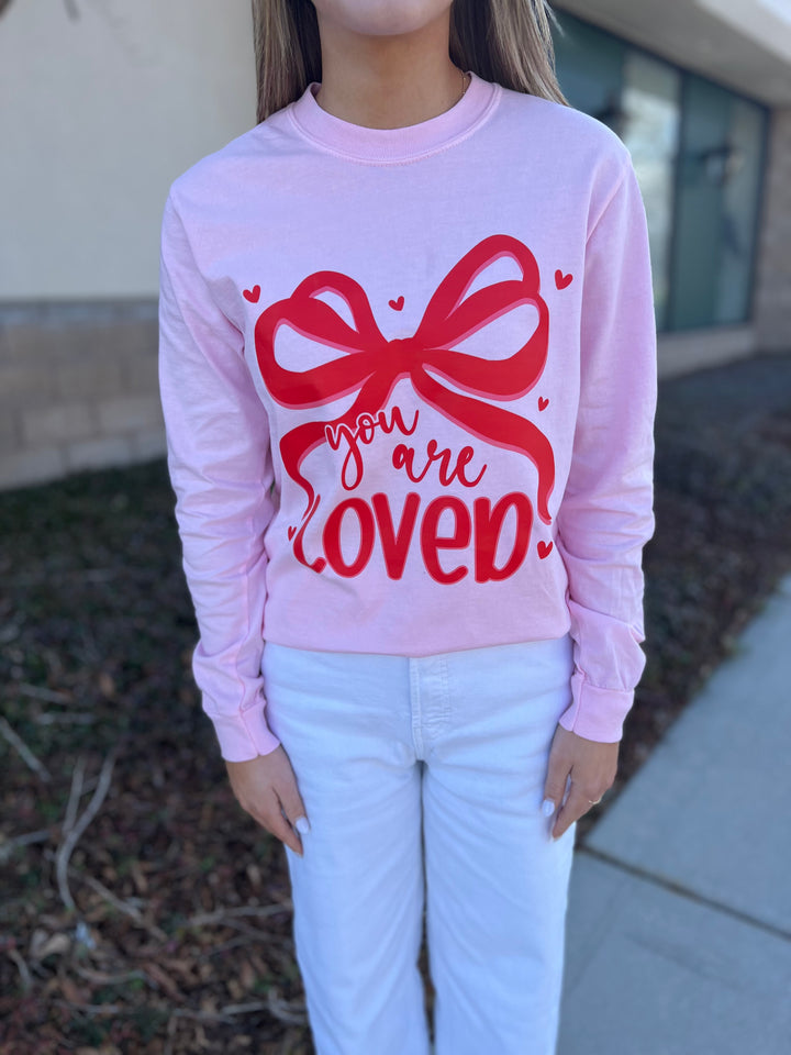 YOU ARE LOVED Pink L/S Tee