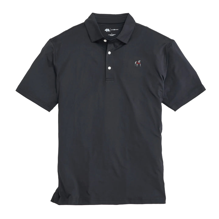 Onward Reserve UGA Standing Bulldog Solid Performance Polo - Black