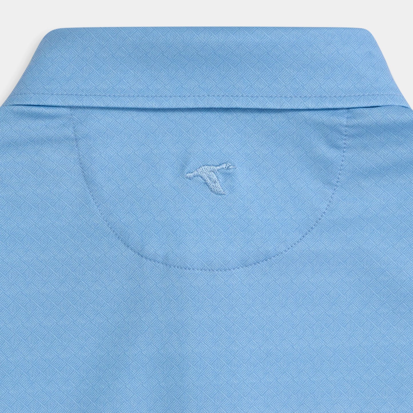 Genteal S26 Rope Work Printed Performance Polo - Aqua