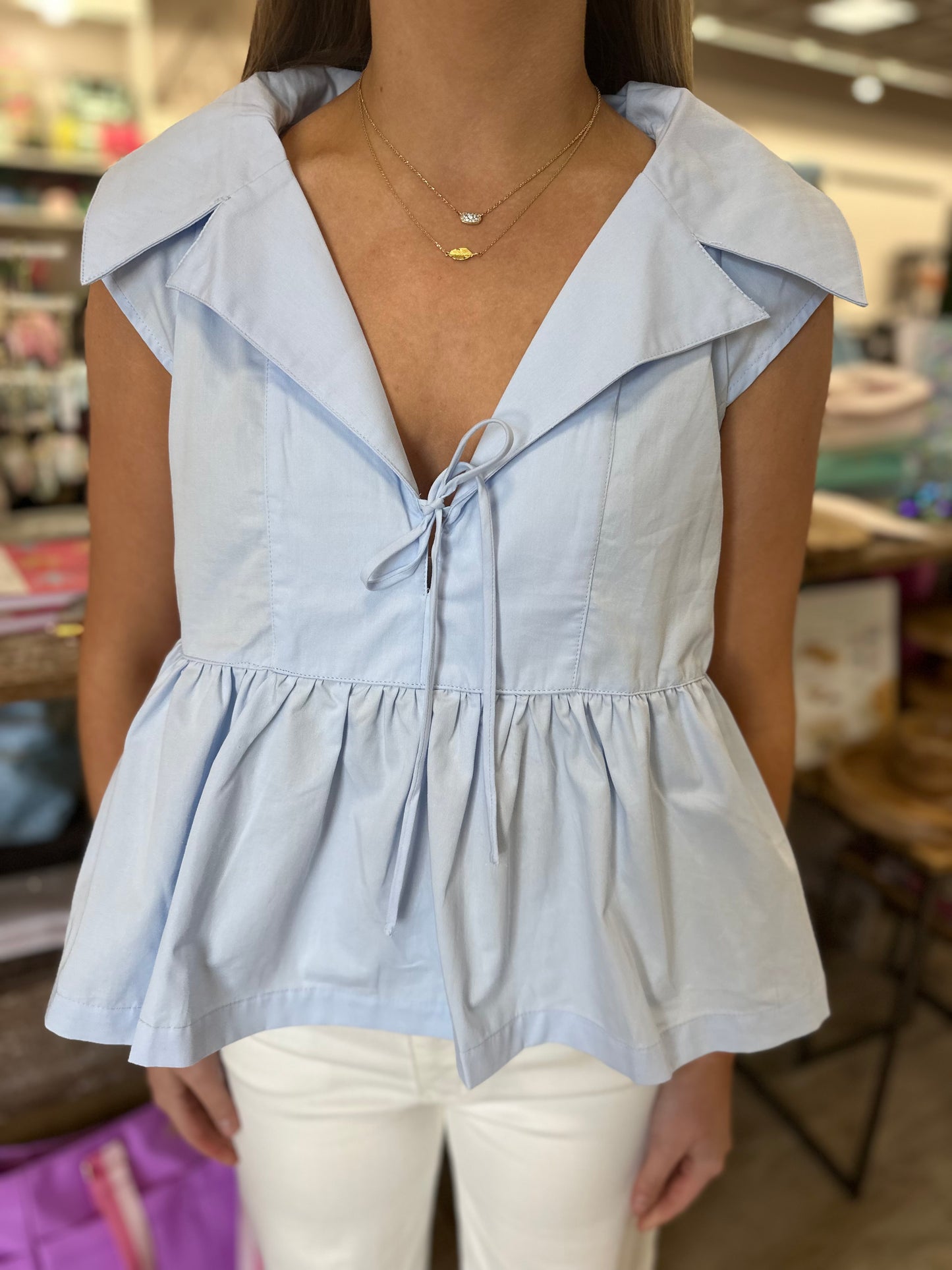 Cindy Collared Top