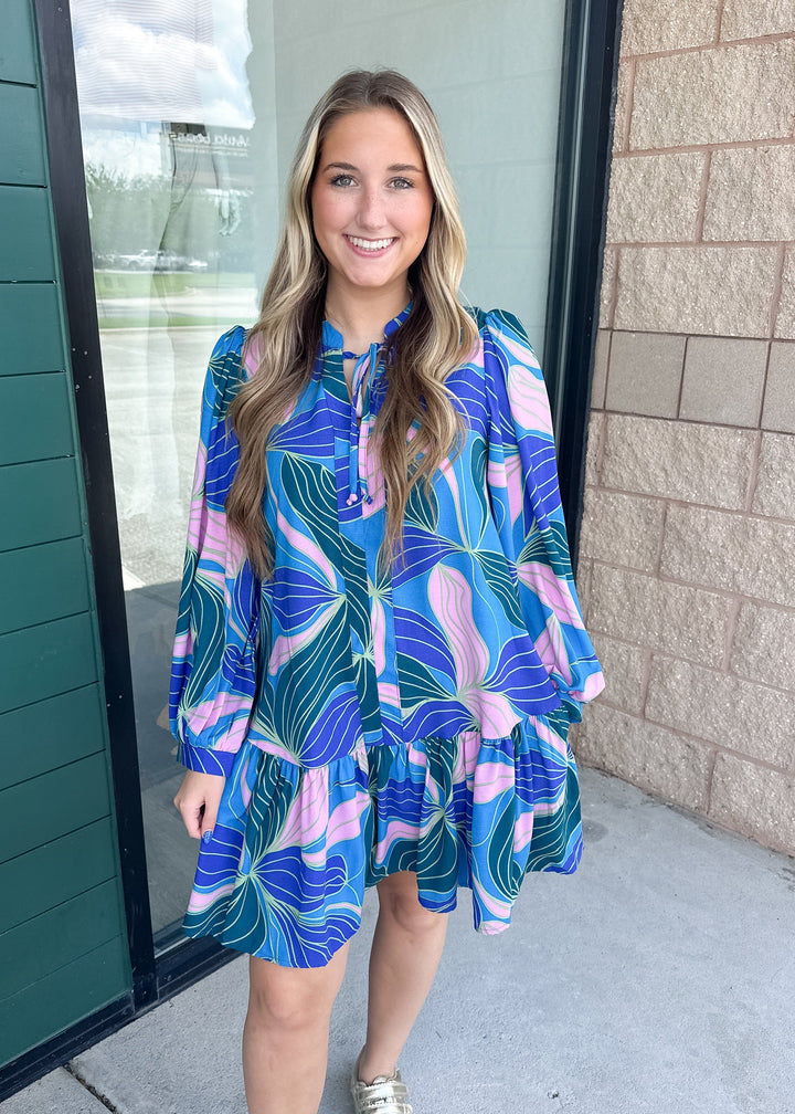 Natasha Dress - Glow Over Blue