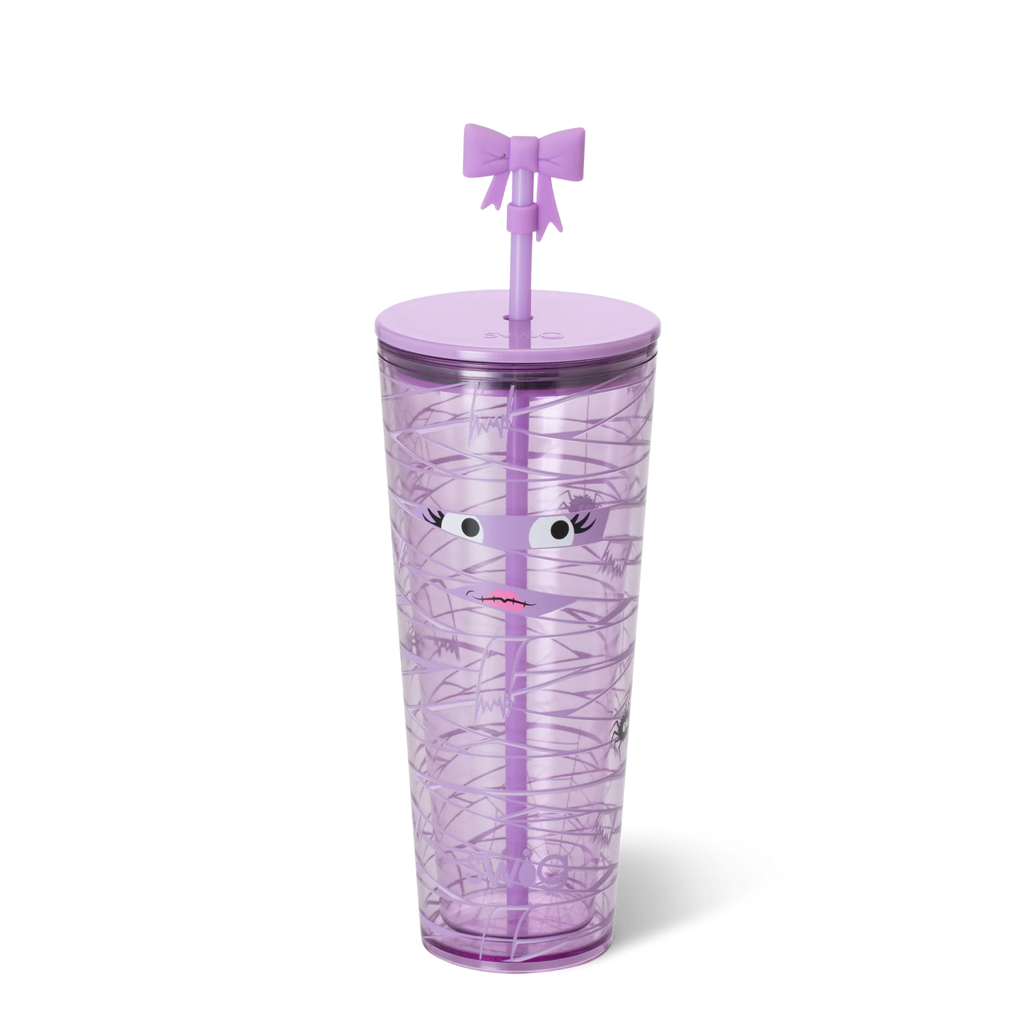Swig Plastic Tumbler 24oz - Boo Crew Mummy