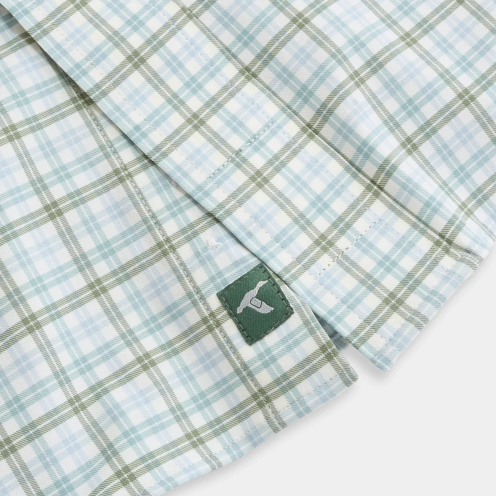 Genteal F26 Eaton Performance Sport Shirt - Green Granite