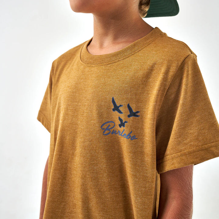 Burlebo Youth Duck Dog S/S T-Shirt - Light Brown