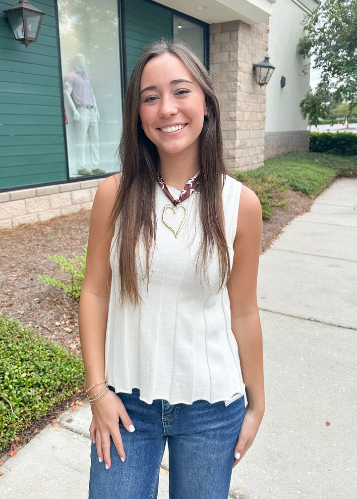 Indiana Ribbed Sweater Tank