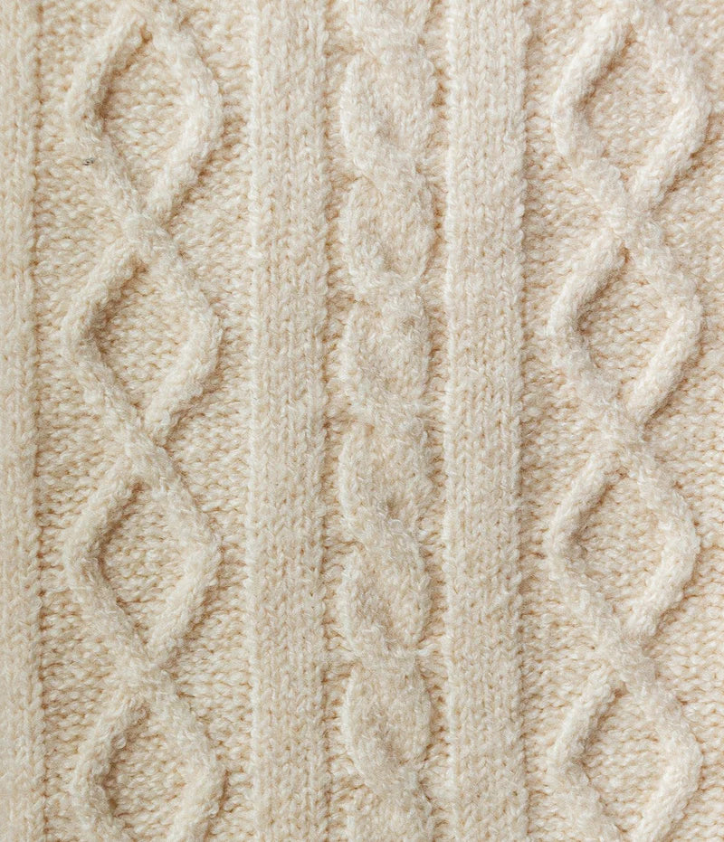 SSCO Women’s Cable Knit Socks - Parchment