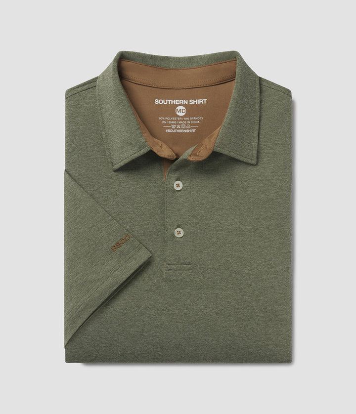 SSCO Men’s Grayson Heather Polo - Thyme