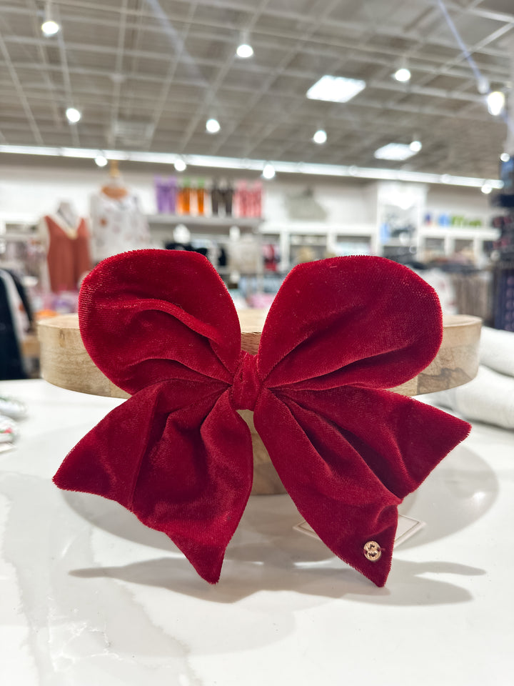 MS Fabric Magnetic Bow - Red Velvet