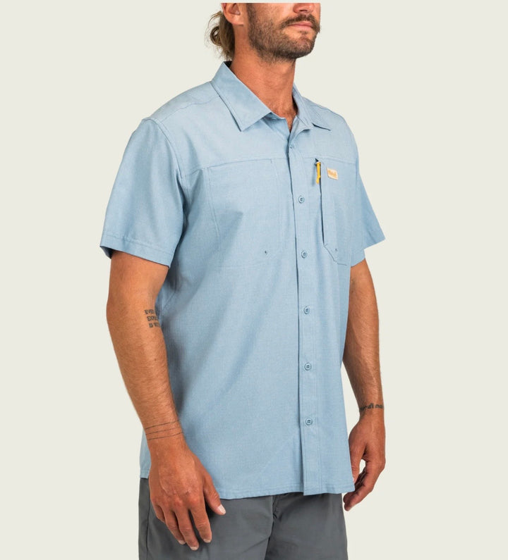 Marsh Wear Men’s Lenwood Tech S/S Button Down - Tourmaline