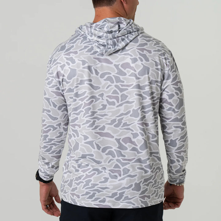 Men’s Burlebo Performance Hoodie - White Camo
