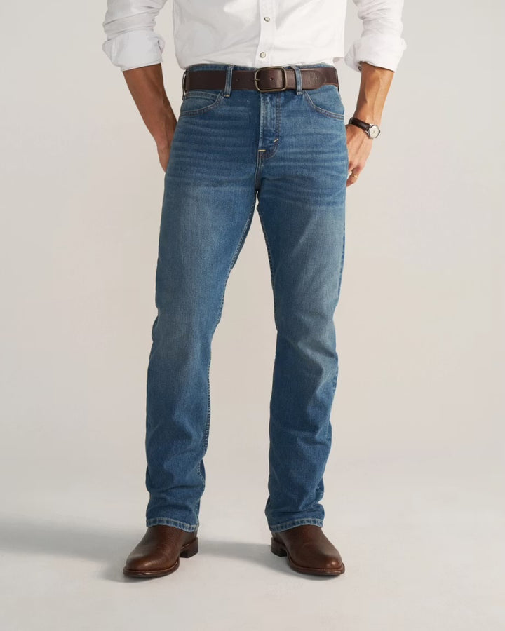 Tecovas Men’s Slim Straight Stretch Denim Jean - Medium Indigo