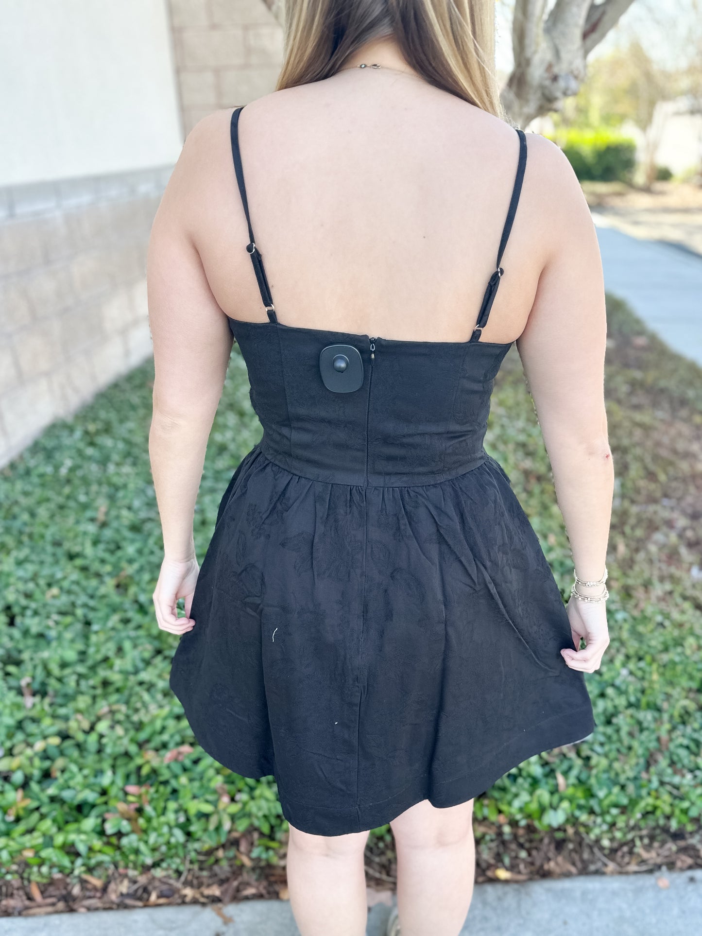 Moonlight Bloom Mini Dress