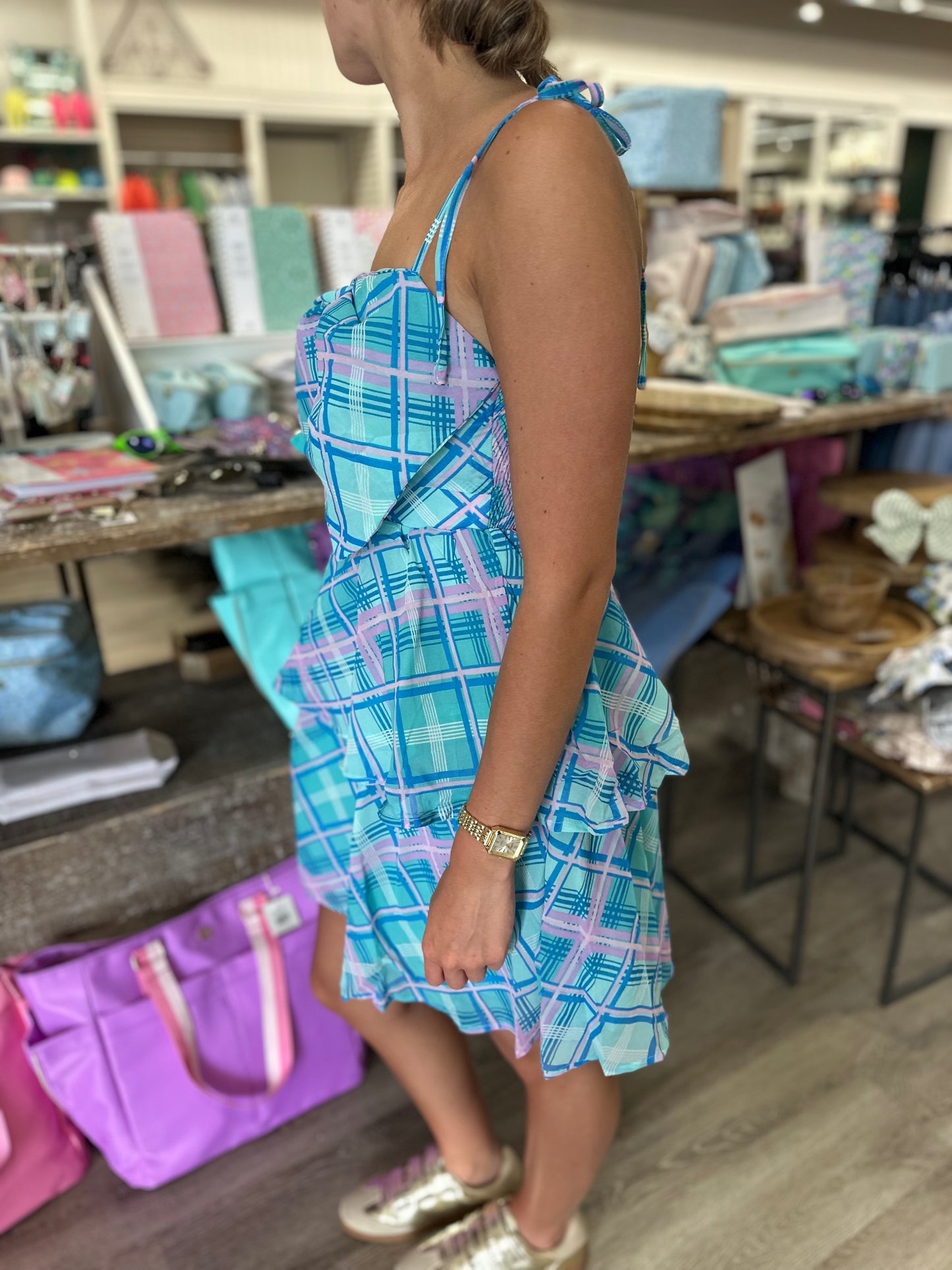 Hallie Bow Mini Dress