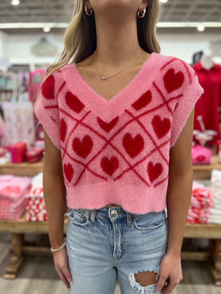 Hallie Heart Sweater Vest